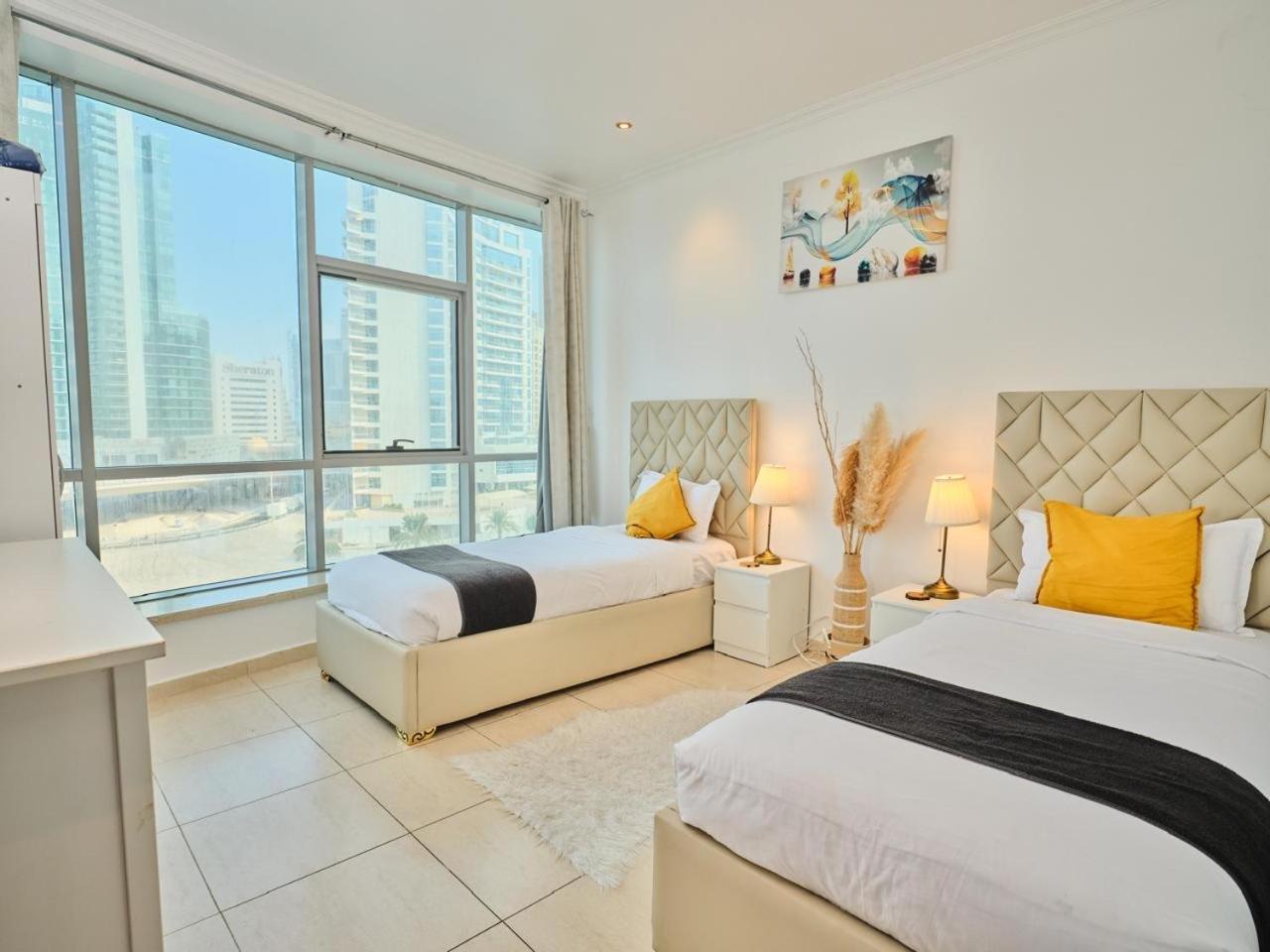 Wonderful Two Bed Room With Full Marina View Dubái Exterior foto