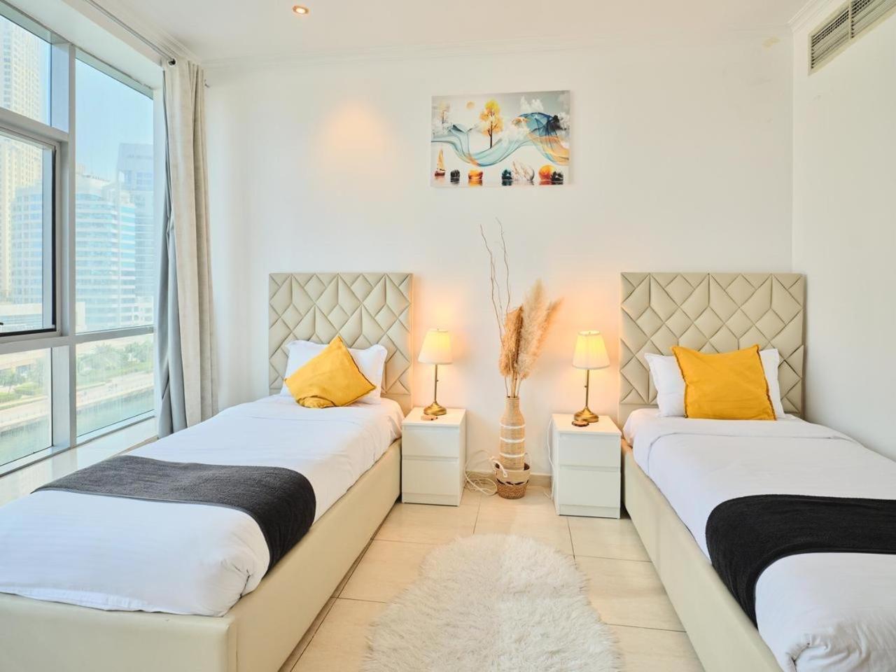Wonderful Two Bed Room With Full Marina View Dubái Exterior foto